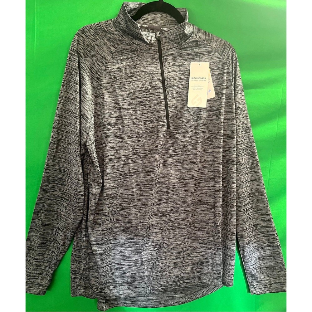 Hodo sports rashguard long sleeve zip front swim shirt size XL